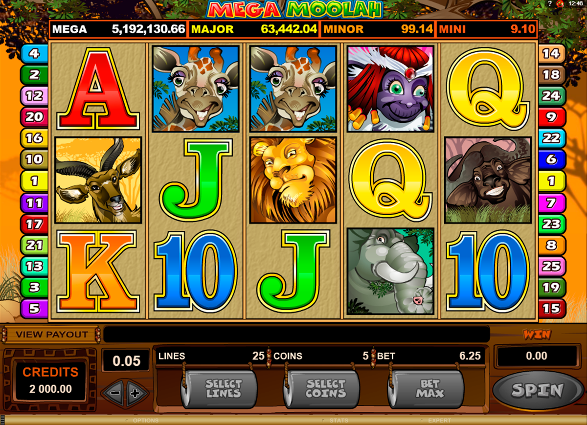Mega moolah microgaming