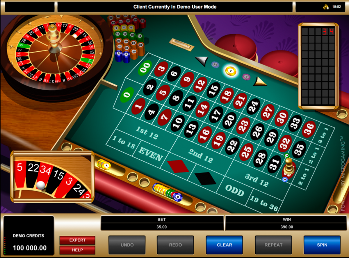 American roulette microgaming