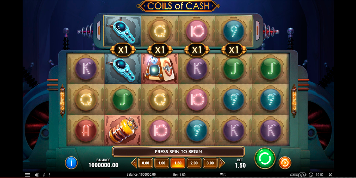 Coils of cash playn go