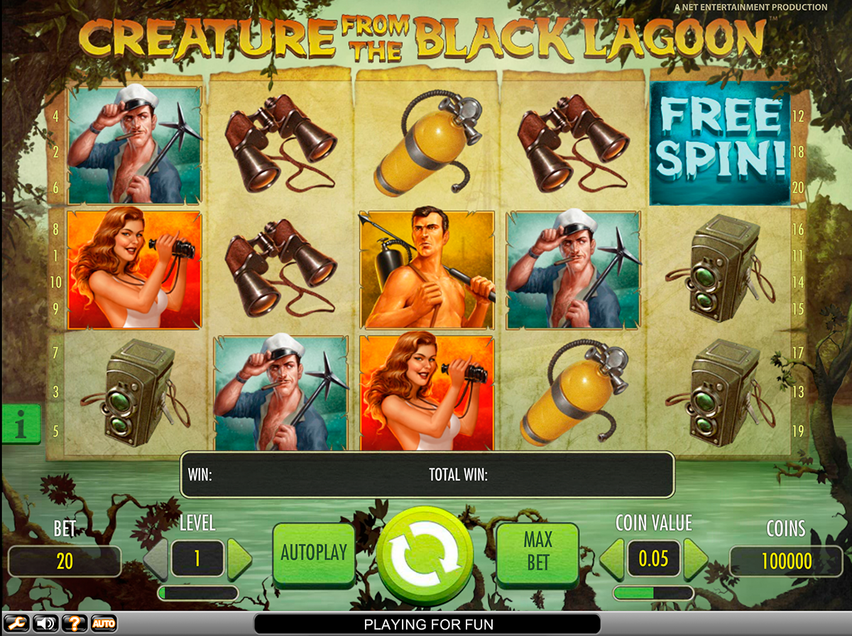 Creature from the black lagoon netent