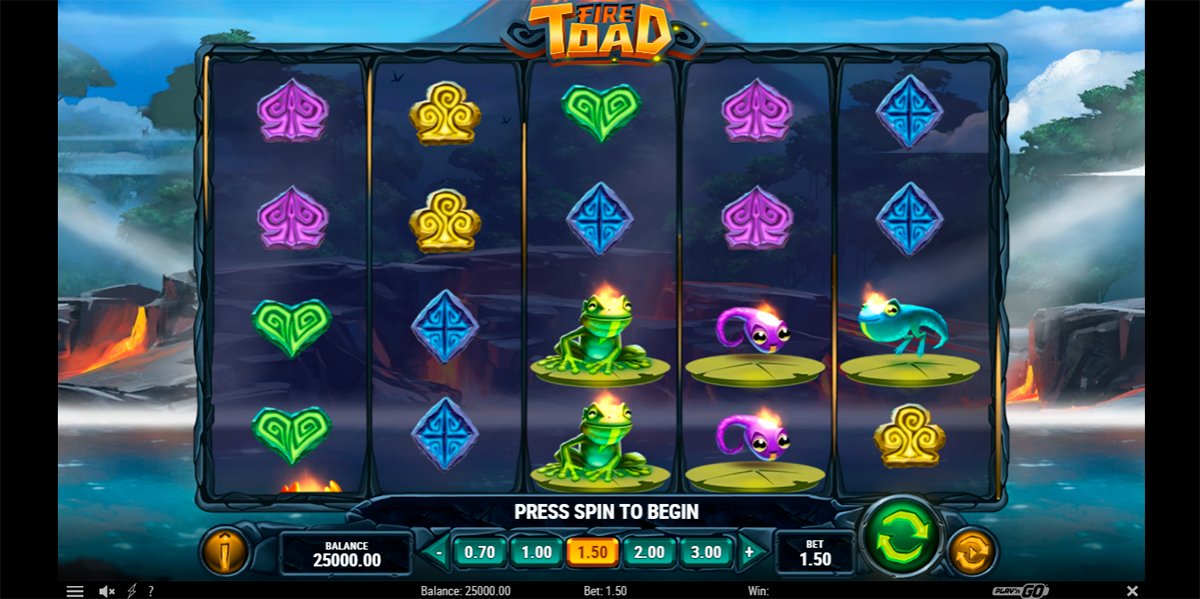 Fire toad playn go